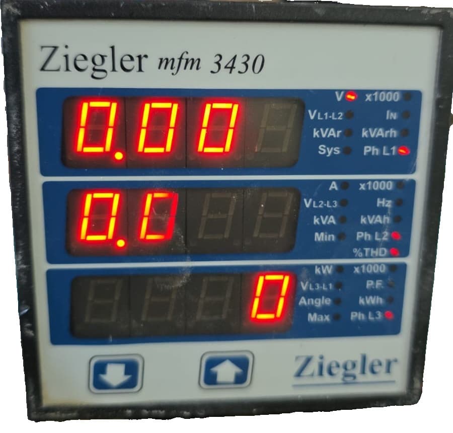 ZIEGLER MFM 3430 MULTI-FUNCTION METER