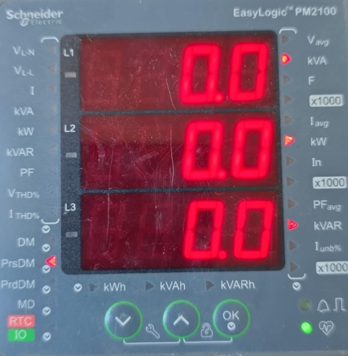 SCHNEIDER ELECTRIC EASYLOGIC PM2100 POWER METER METSEPM2120 FW V01.21