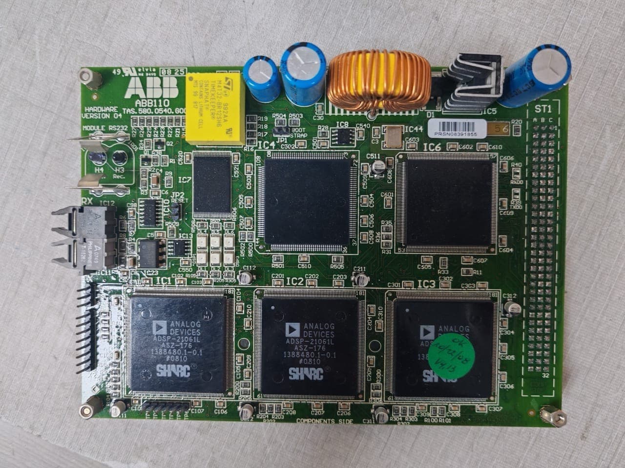 ABB 100 TAS.580.0540.G00 HARDWARE VERSION 04 BOARD ABB100