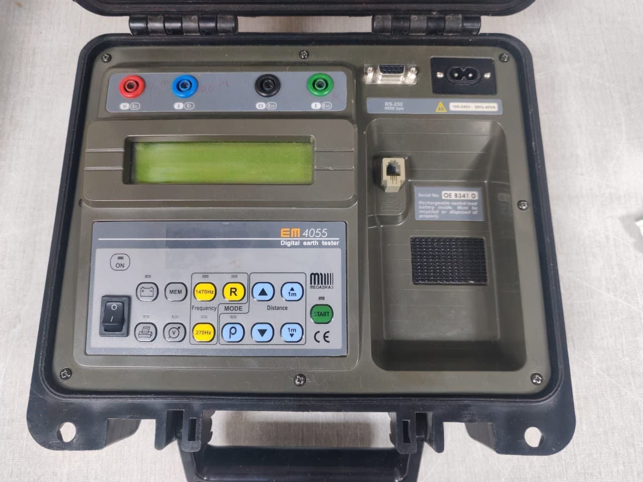 MEGADRAS EM4055 Digital Earth Tester -without printer & accessories