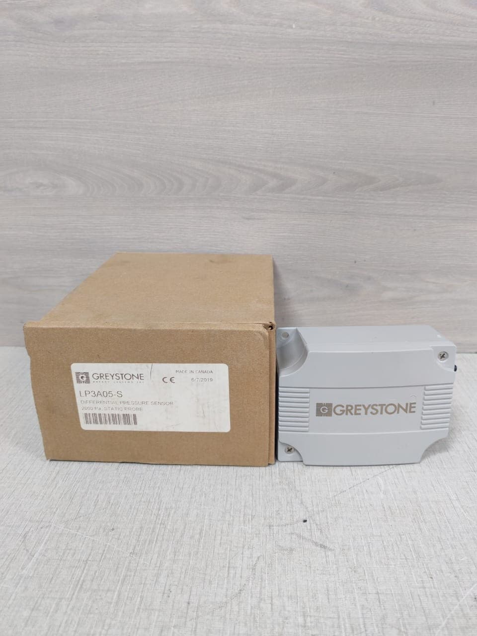 GREYSTONE LP3A05-S DIFFERENTIAL PRESSURE SENSOR 2000 Pa,STATIC PROBE