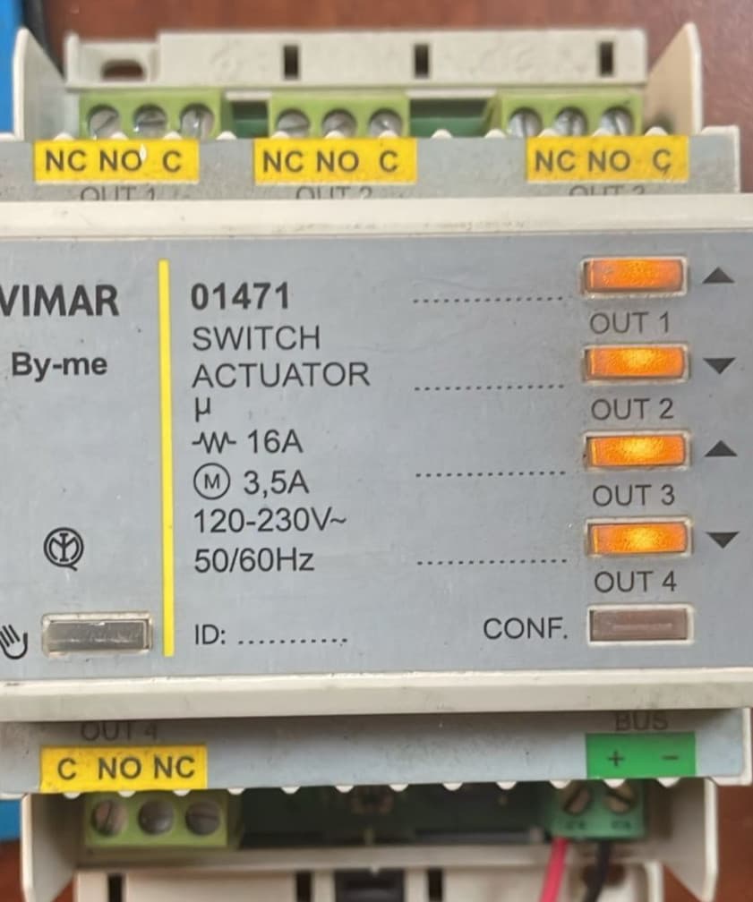 VIMAR 01471 Switch Actuator 120-230V 50/60Hz