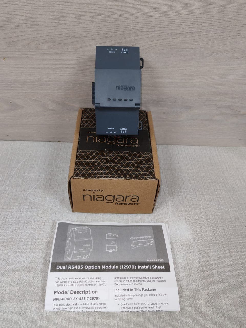 Niagara NPB-8000-2X-485C/ 12979 DUAL RS485 Option Module