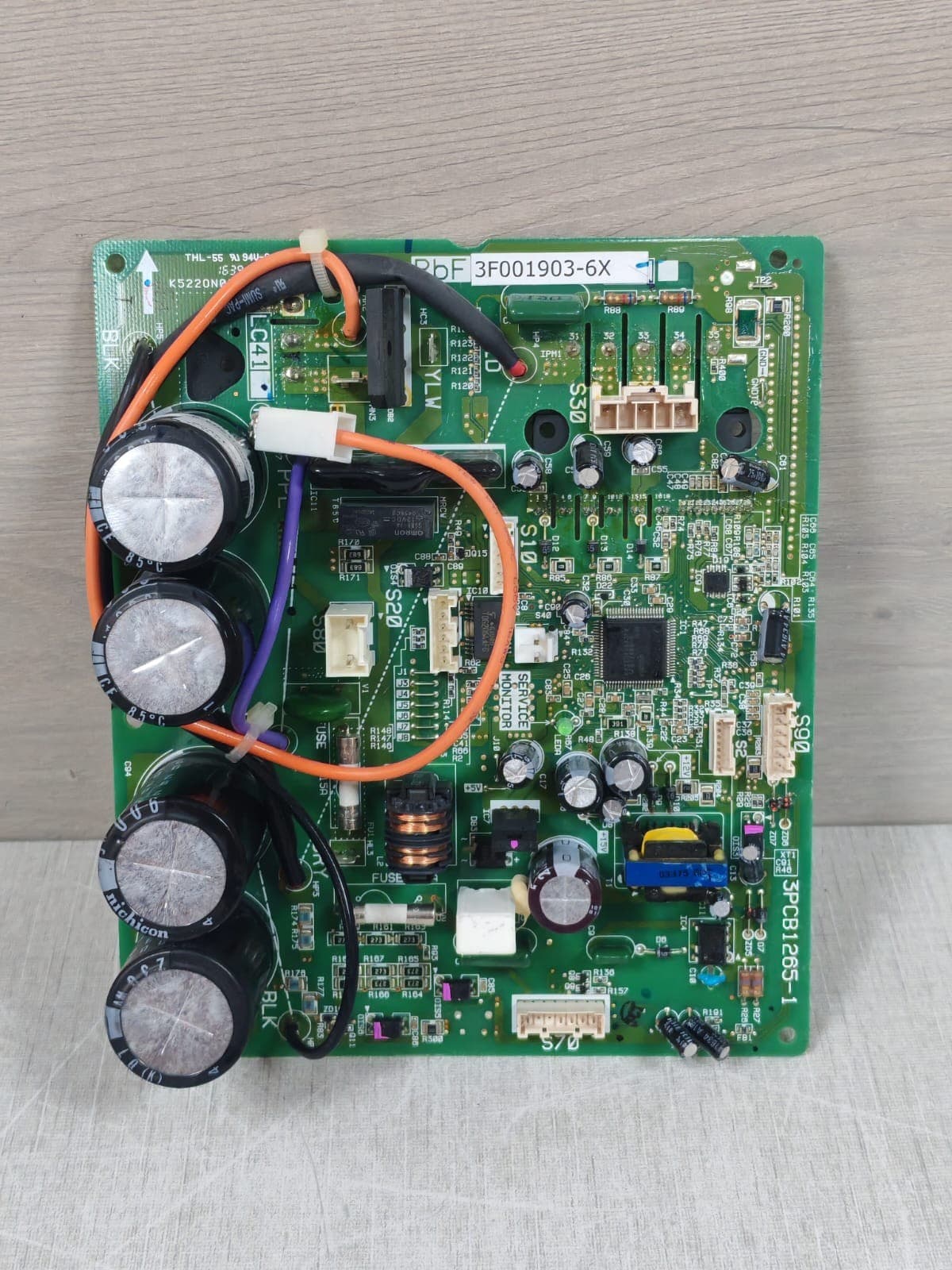 DAIKIN 3F001903-6X / 3PCB1265-1 PRINTED CIRCUIT BOARD