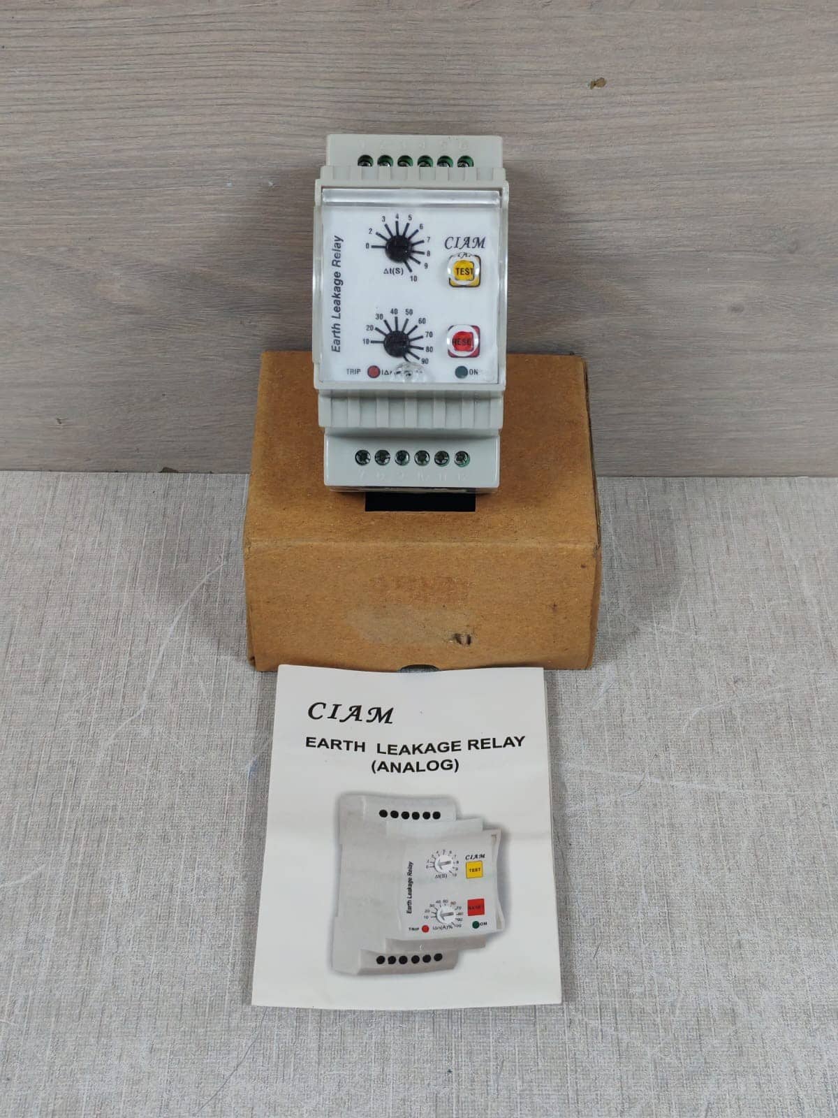 CIAM EARTH LEAKAGE RELAY 90-270VAC