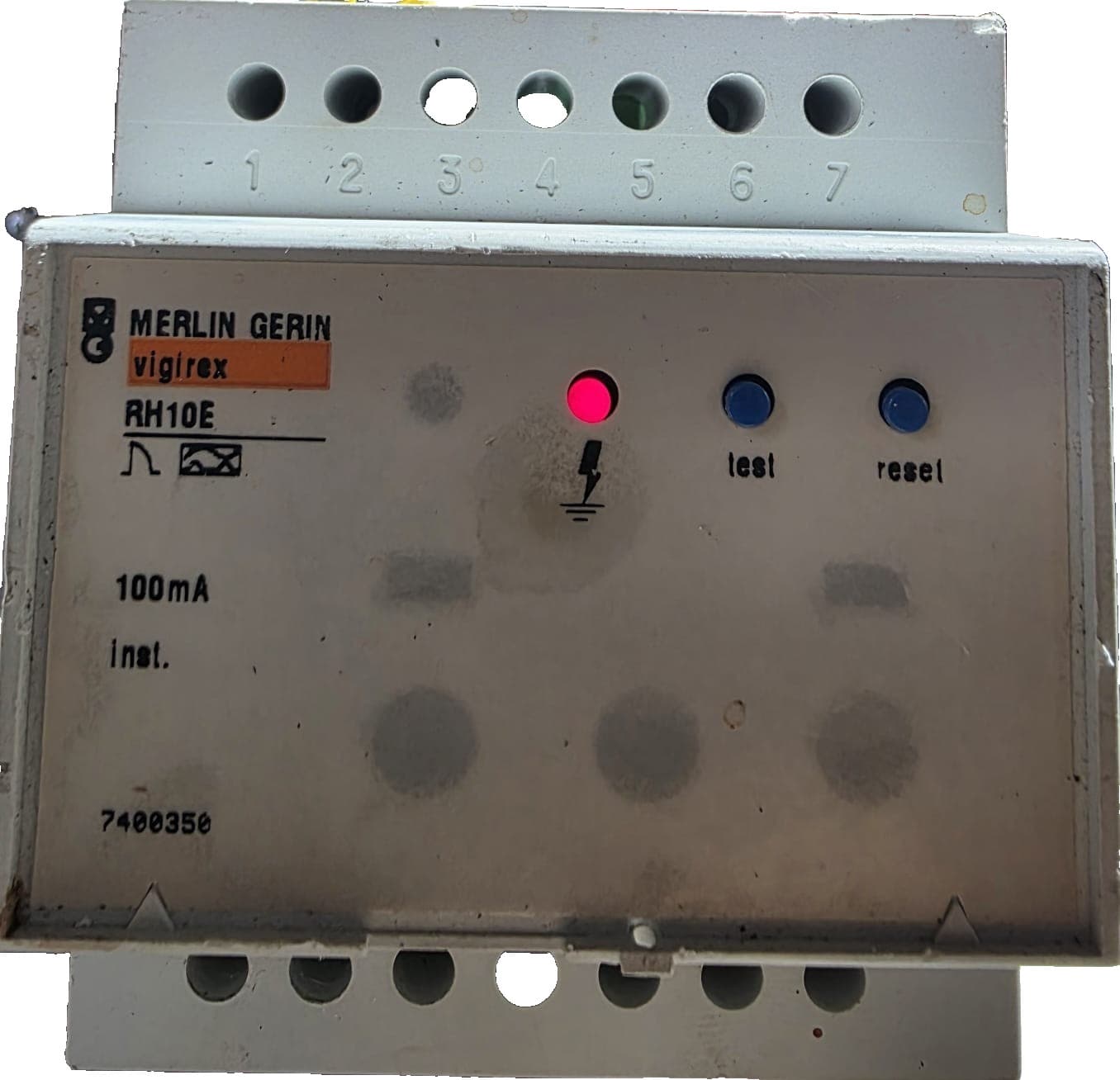 MERLIN GERIN RH10E VIGIREX DIFFERENTIAL CURRENT RELAY