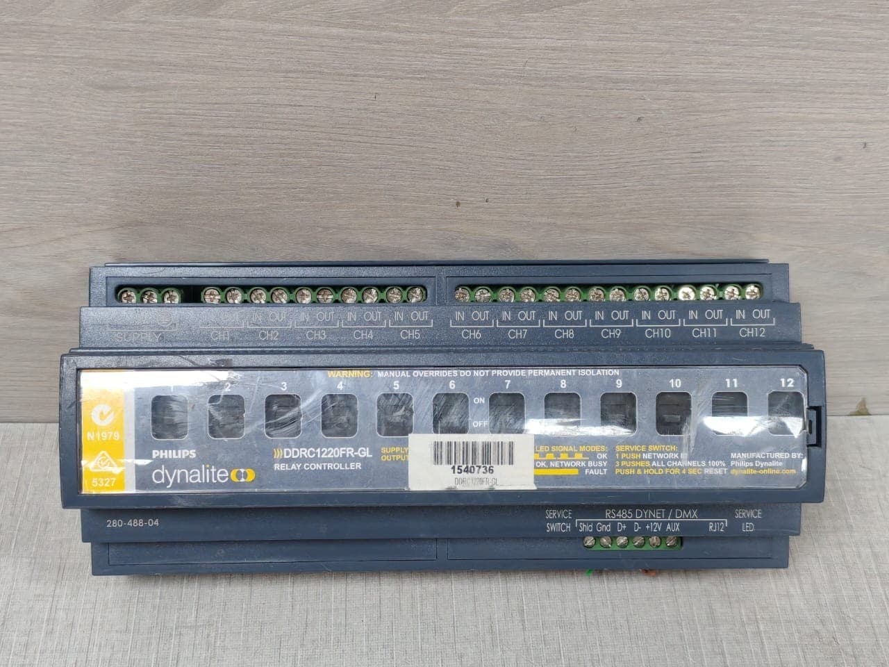 Philips Dynalite DDRC1220FR-GL Relay Controller