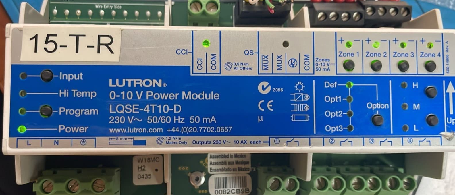 LUTRON LQSE-4T10-D 0-10 POWER MODULE 230V