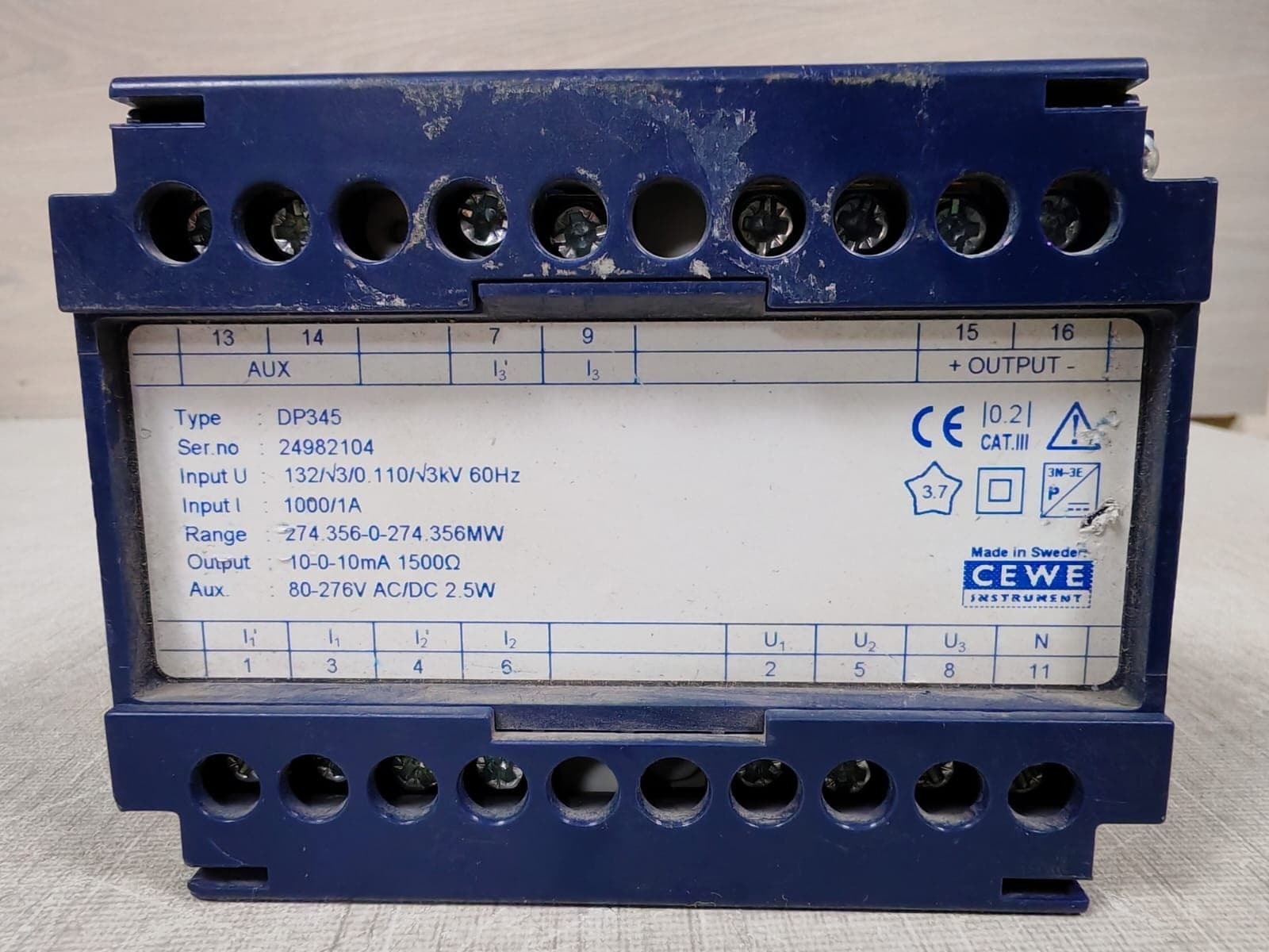 CEWE DP345 Transducer Input I 1000/1A