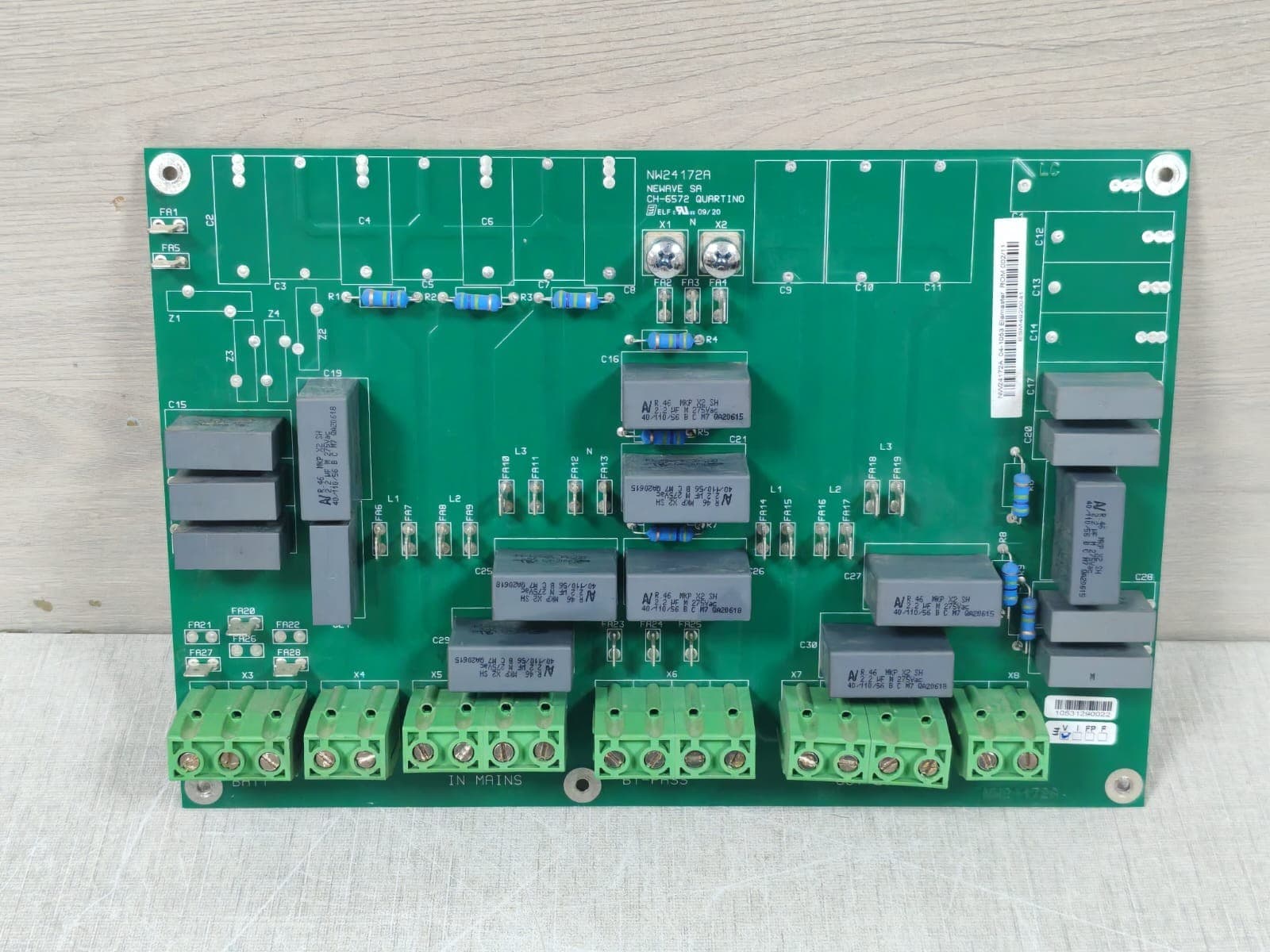 NW24172A NEWAVE SA CH-6572 QUARTINO PRINTED CIRCUIT BOARD FROM ABB POWERSCALE
