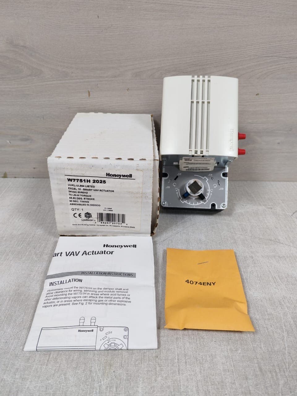 HONEYWELL W7751H 2025 EXCEL 10 SMART VAV ACTUATOR 24VAC
