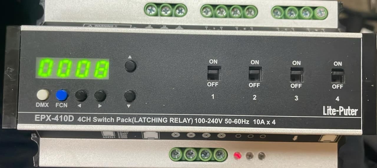 LITE-PUTER EPX-410D L09219002 4CH SWITCH PACK (LATCHING RELAY)- TRIED & TESTED