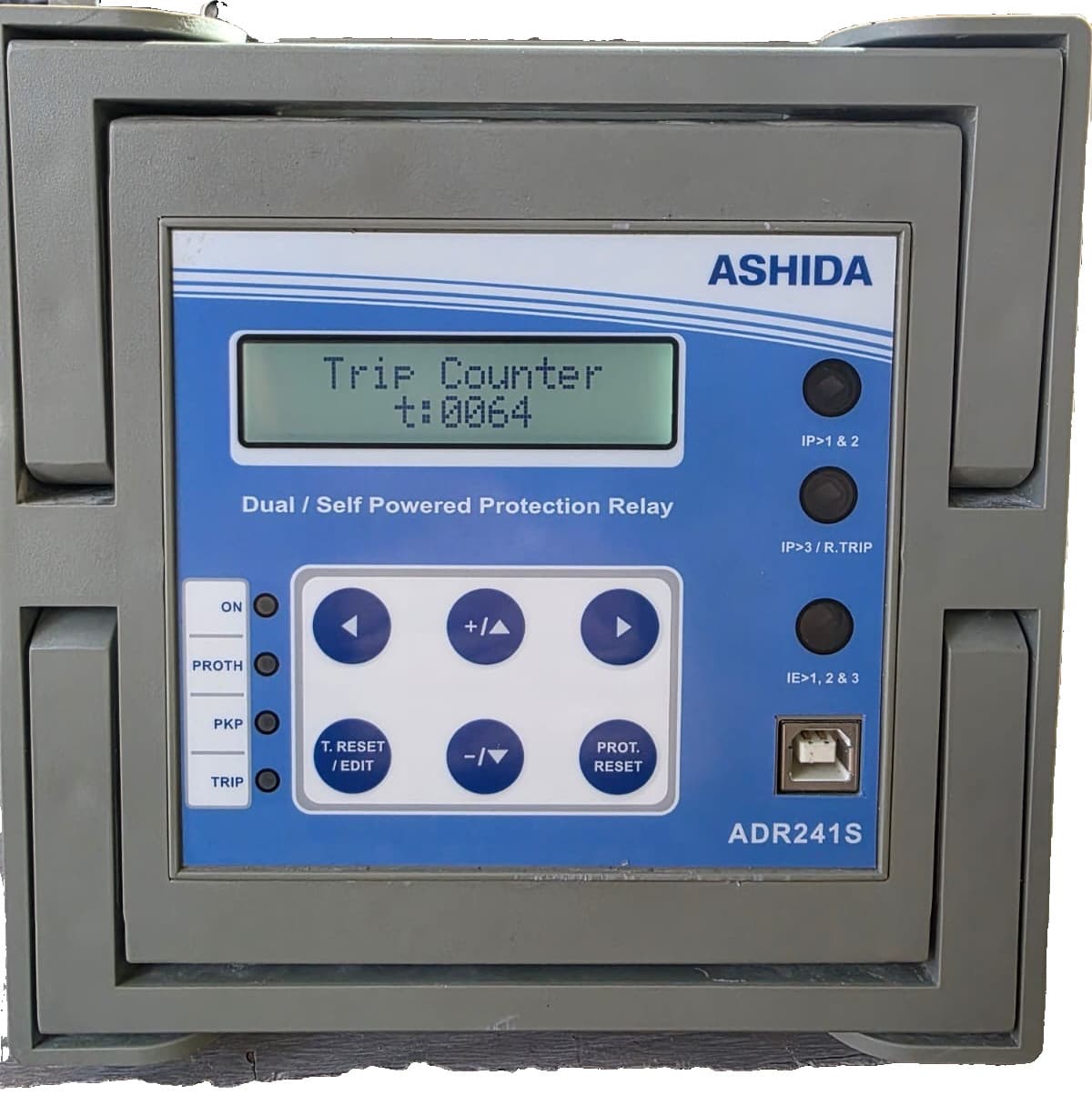 ASHIDA ADR241S-AM-521-01-34-27-01-00-02 DUAL /SELF POWERED PROTECTION RELAY