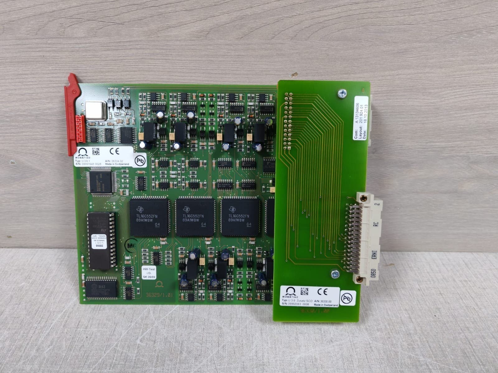 MOBATIME U3.6 ZUSATZ SCO A/N 36330.00 /U3.6.1 A/N:36334.02 PRINTED CIRCUIT BOARD