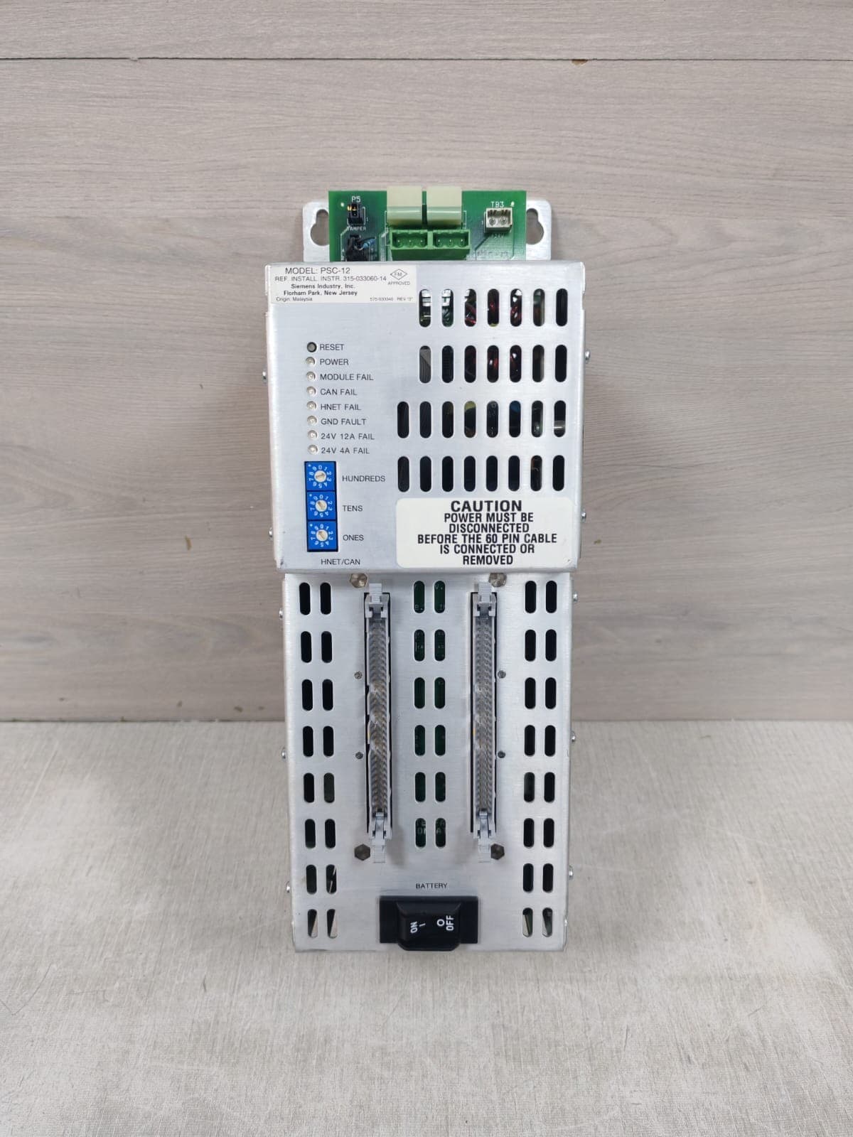 SIEMENS PSC/PSX-12 HIGH CURRENT POWER SUPPLY
