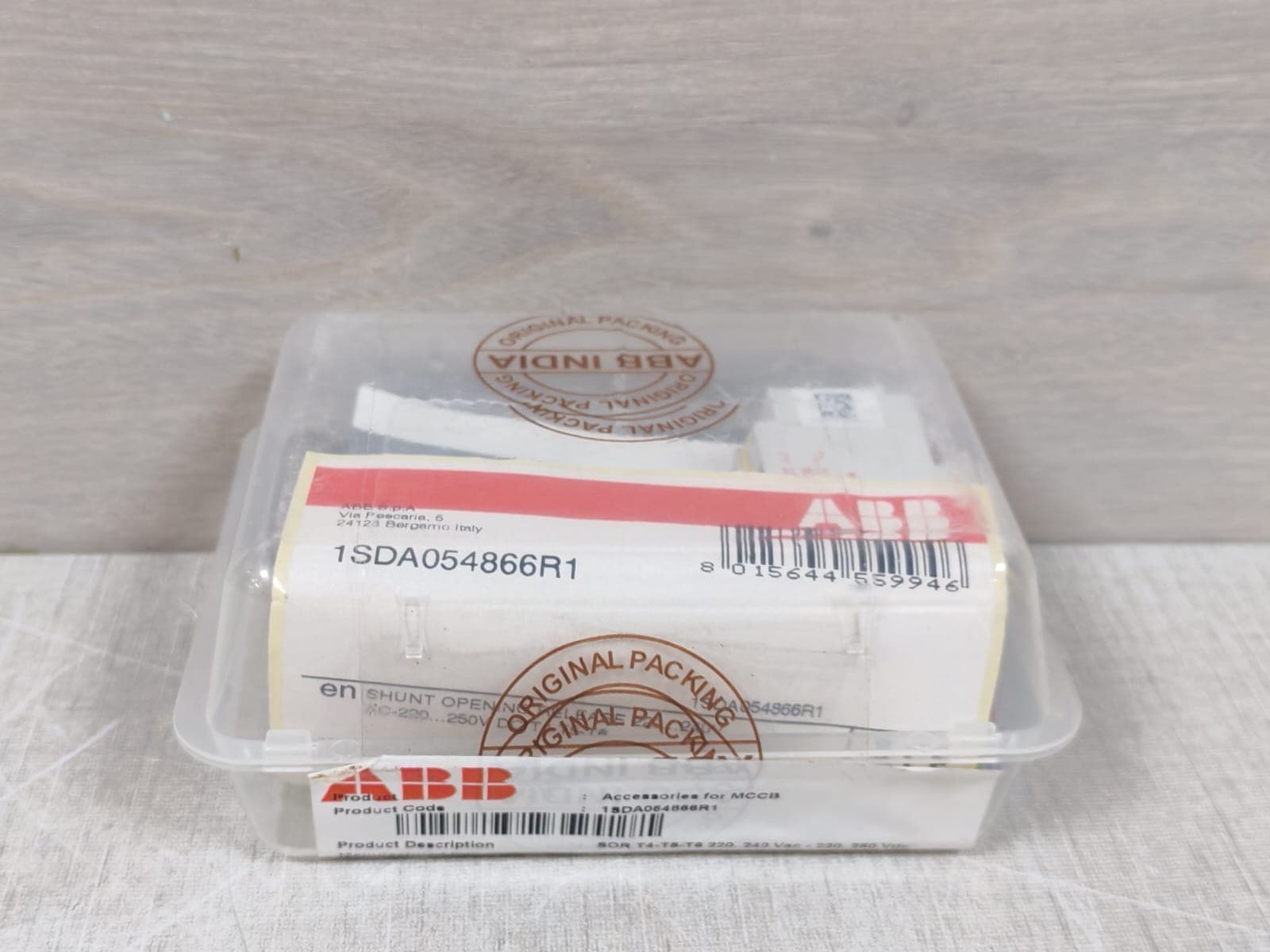 ABB 1SDA054866R1 Shunt Opening Release 220-240V- FACTORY SEALED