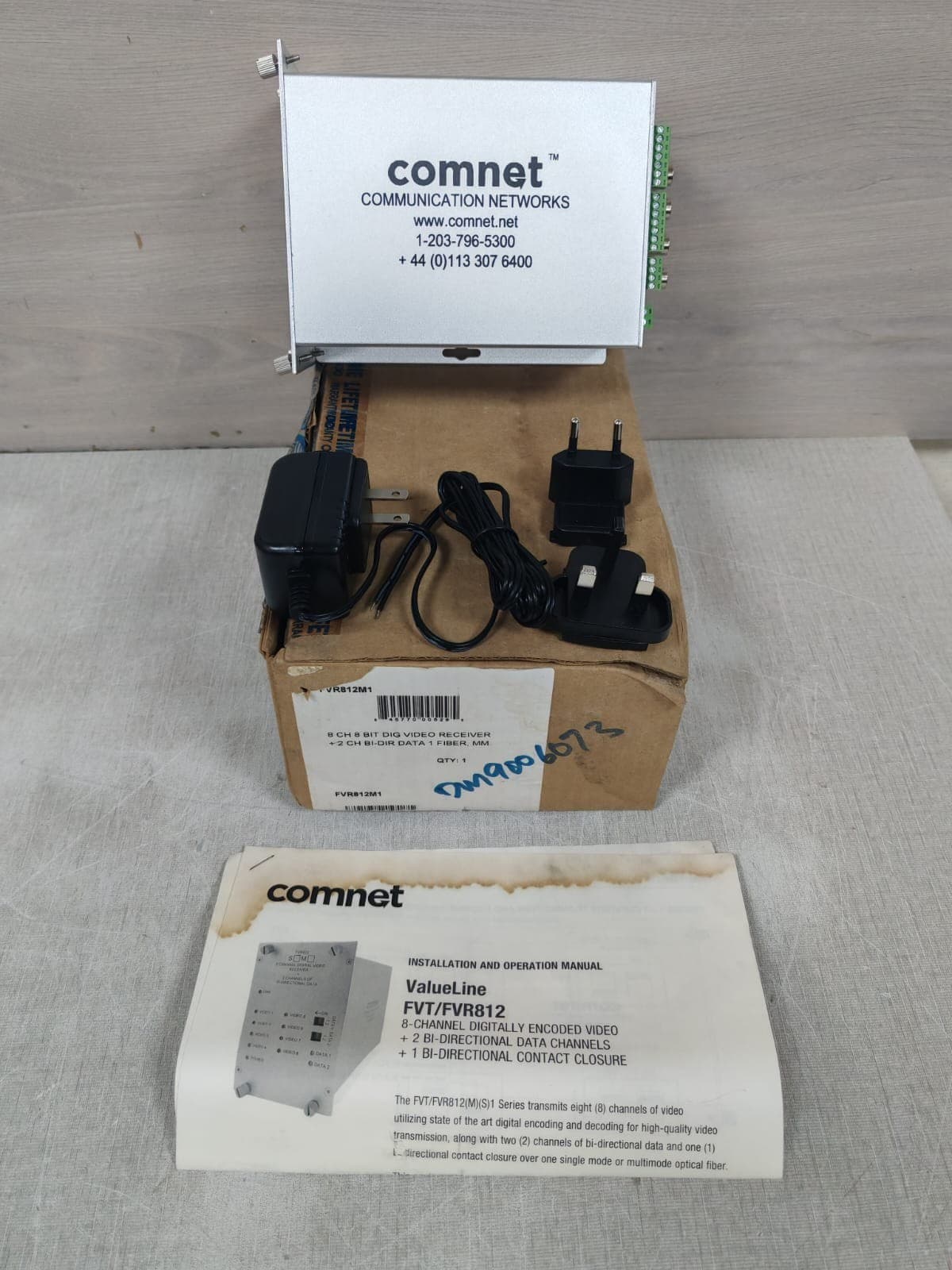 COMNET FVR812/FVR812M1 8-CHANNEL DIGITAL VIDEO RECEIVER
