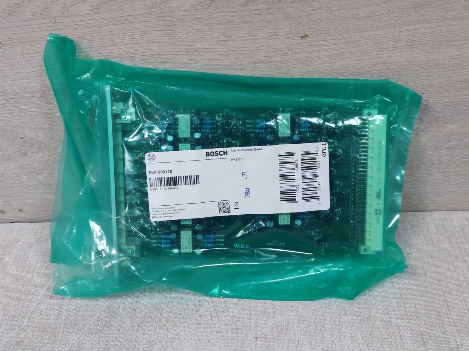 BOSCH PSP-H00110 SPEC AUDIO RELAY BOARD F01U296454