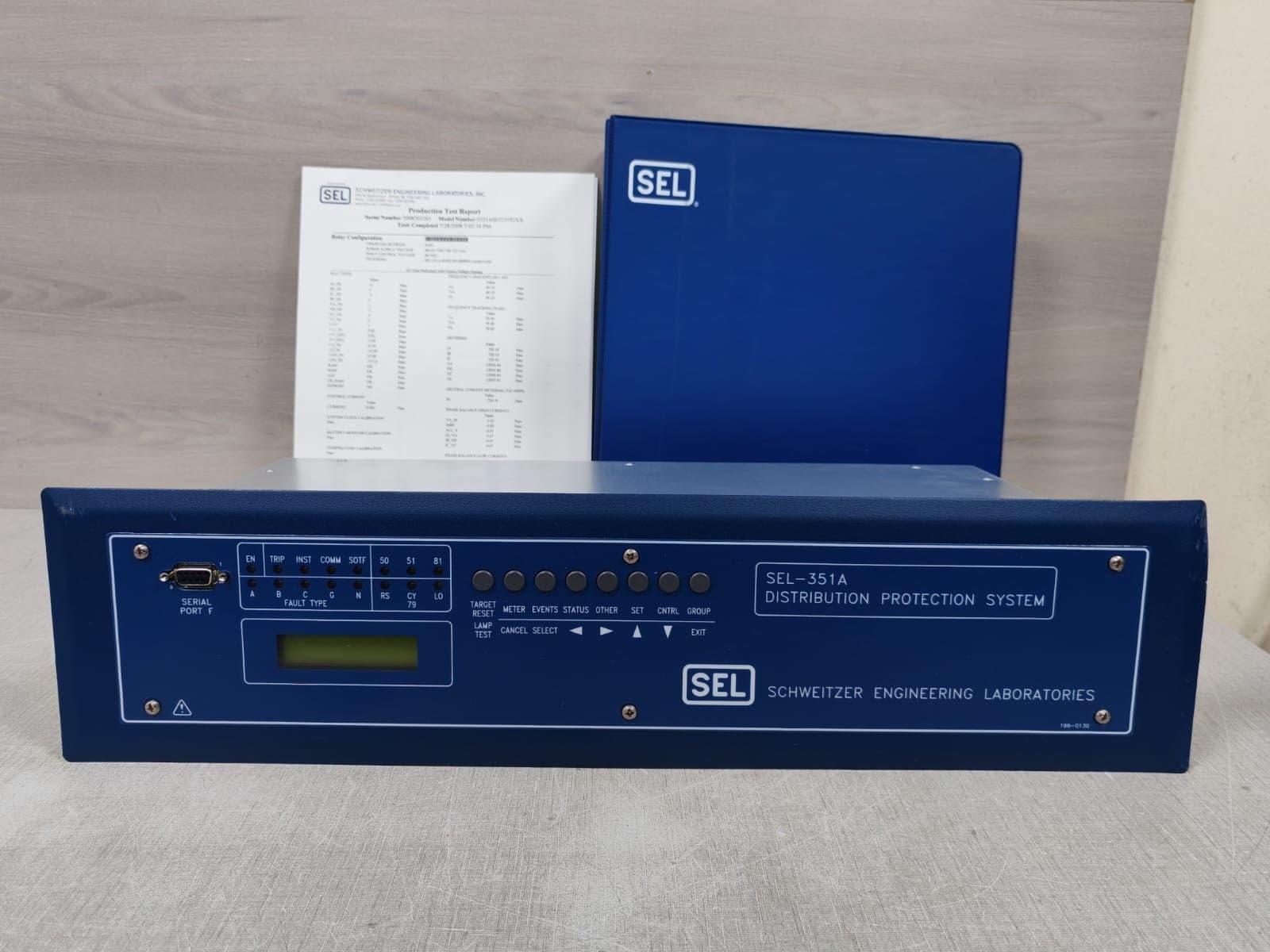 SEL-351A 0351A0032592XX DISTRIBUTION PROTECTION SYSTEM 120V