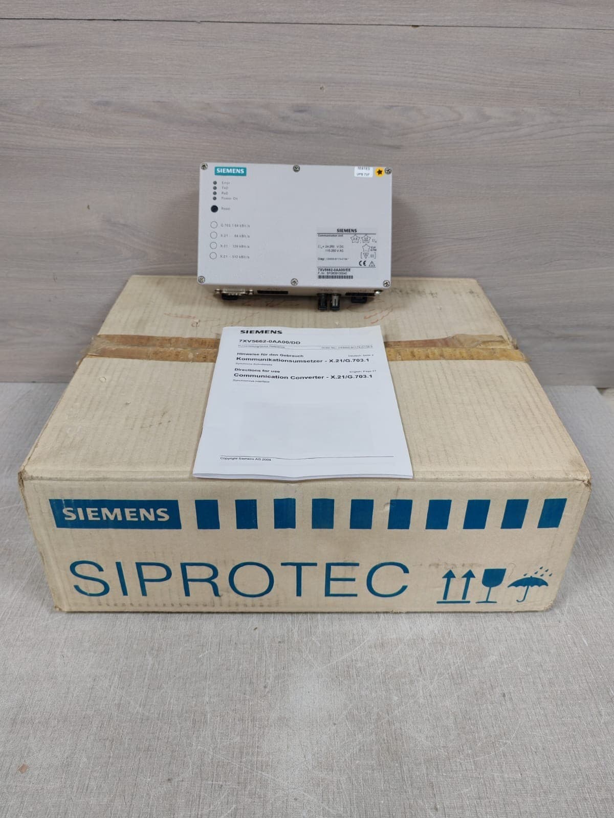 SIEMENS 7XV5662-0AA00/EE COMMUNICATION CONVERTER 24-250VDC