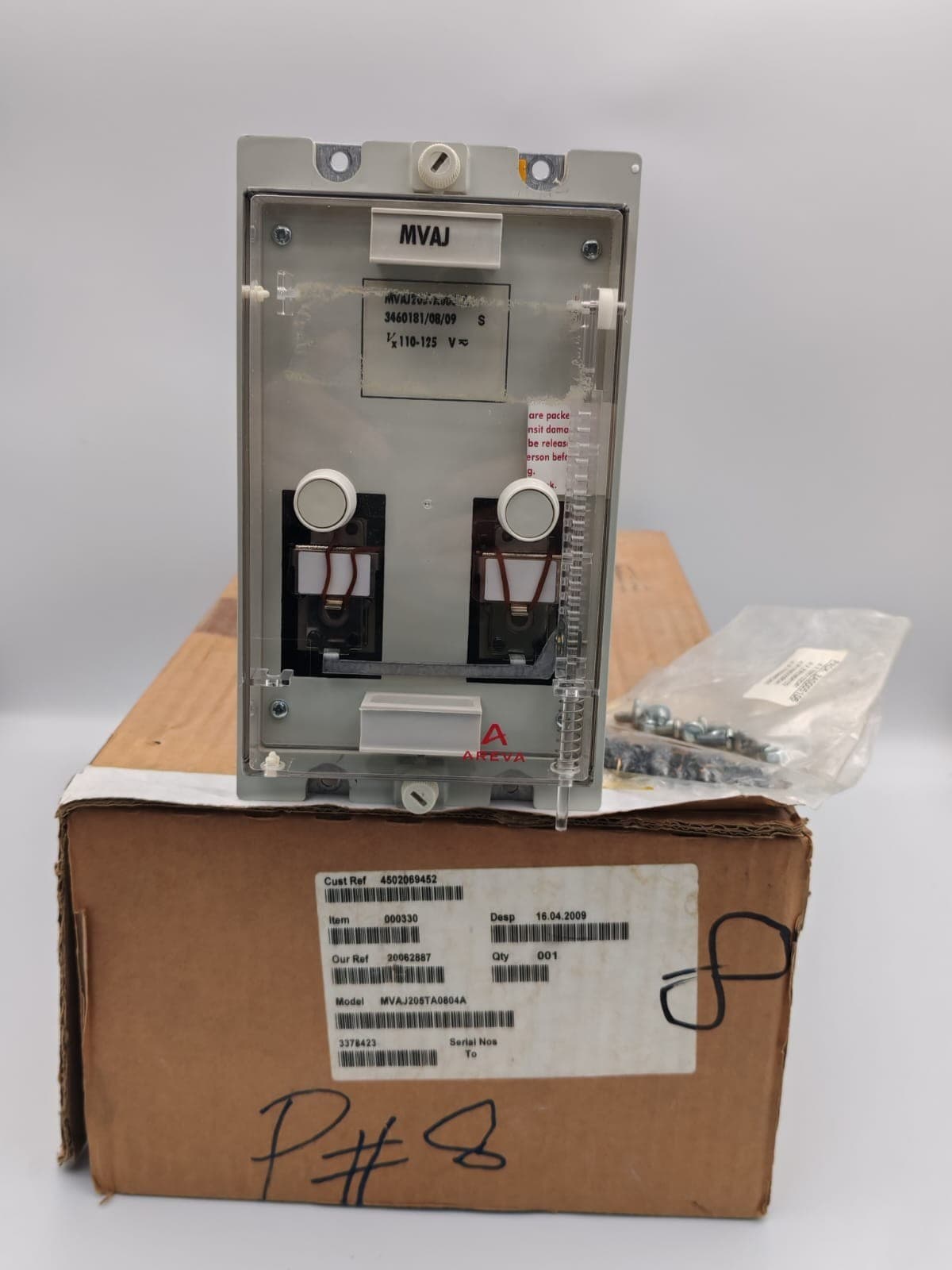 AREVA MVAJ MVAJ205TA0804A CONTROL RELAY 110-125 V