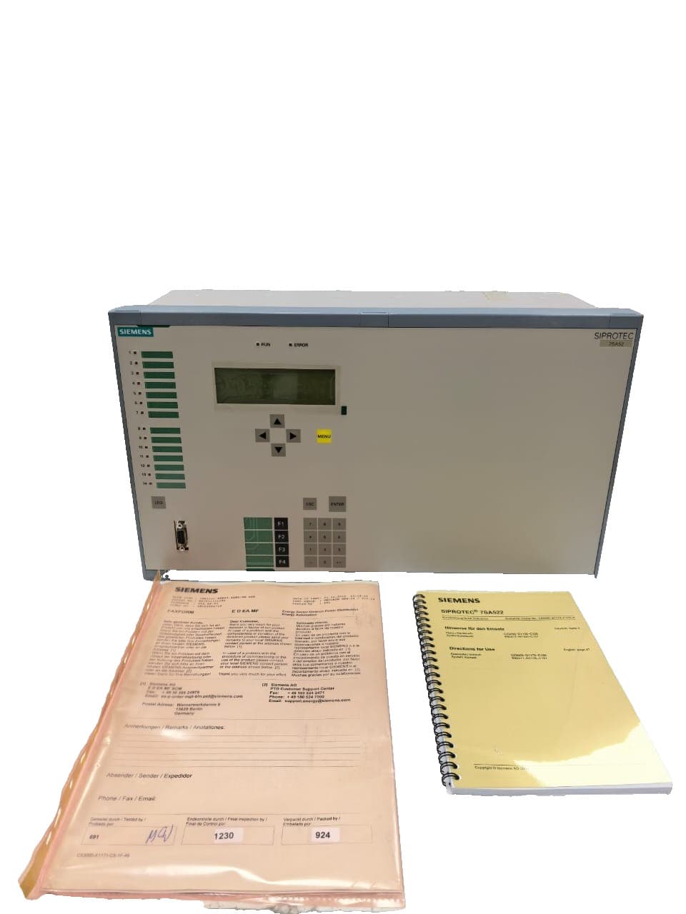 SIEMENS 7SA5221-5UB92-4QB4/GG SIPROTEC 7SA52 DISTANCE PROTECTION RELAY