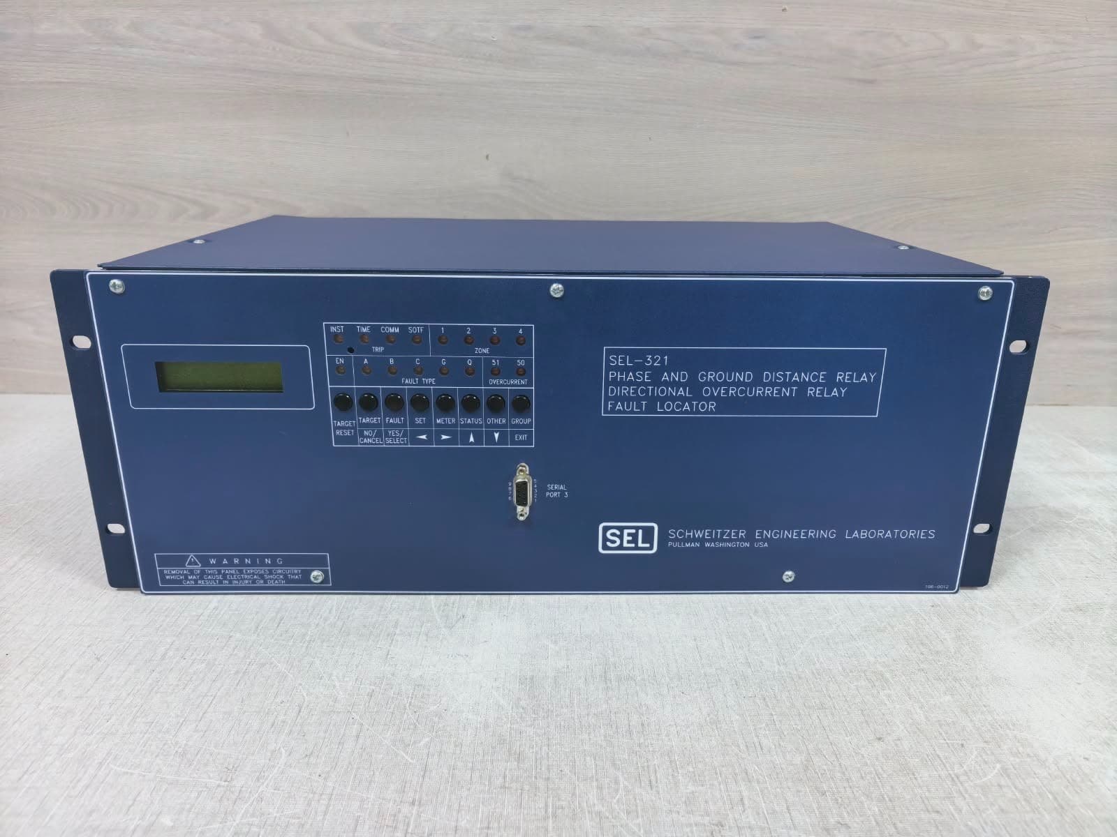 SEL 321 321124216HNB114 PHASE & GROUND DISTANCE DIRECTIONAL OVERCURRENT RELAY