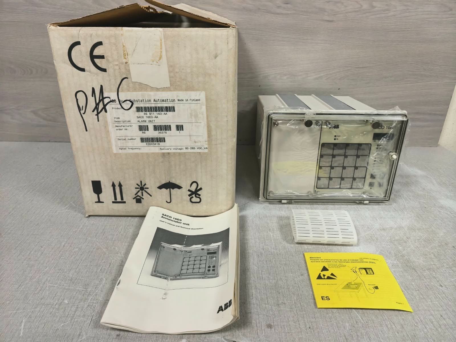 ABB SACO 16D3-AA /RS 811 163-AA REV.R DIGITAL ANNUNCIATOR UNIT