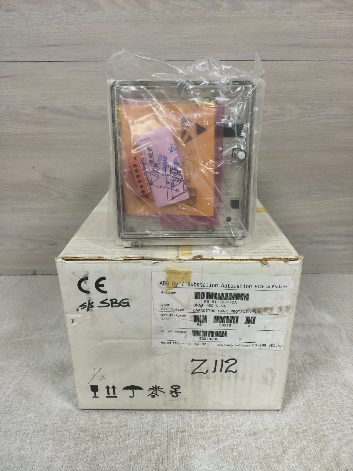 ABB SPAJ160C-DA RS611051-DA REV.A MULTI-FUNCTIONAL PROTECTIVE RELAY