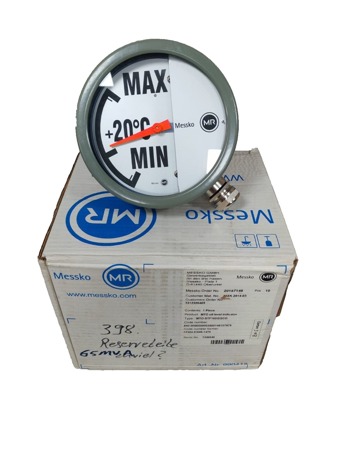 MESSKO MTO-STF160G/2CO OIL LEVEL INDICATOR
