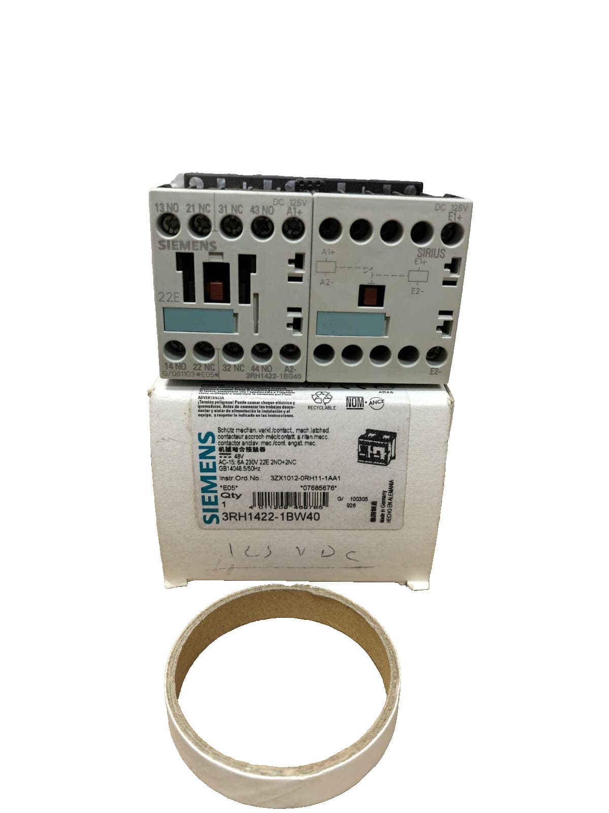 SIEMENS 3RH1422-1BG40 CONTACTOR RELAY