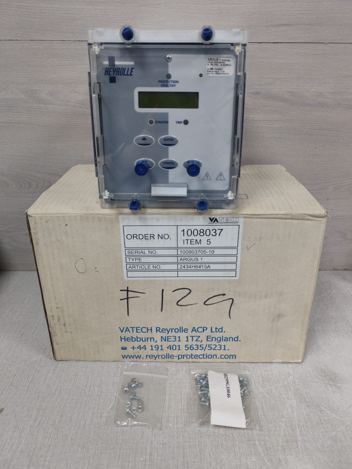 SIEMENS REYROLLE ARGUS 1 DCD415A 2434H6415A PROTECTION HEALTHY 110-220V