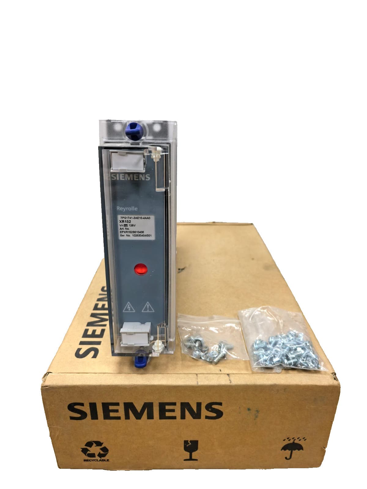 SIEMENS REYROLLE XR152 DC SUPPLY SUPERVISION RELAY 7PG1741-3AE10-4AA0