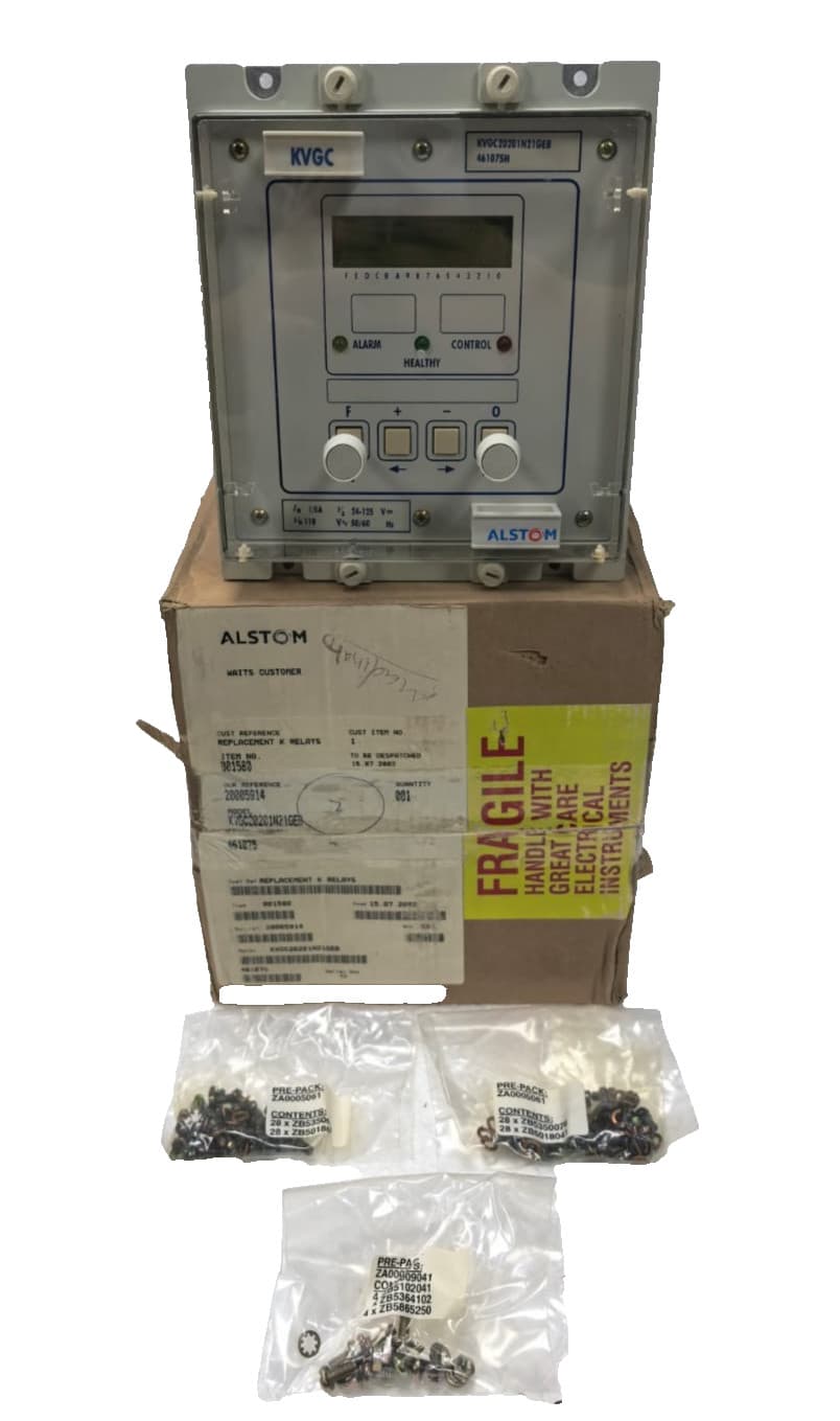 ALSTOM KVGC KVGC20201N21GEB VOLTAGE REGULATING CONTROL RELAY