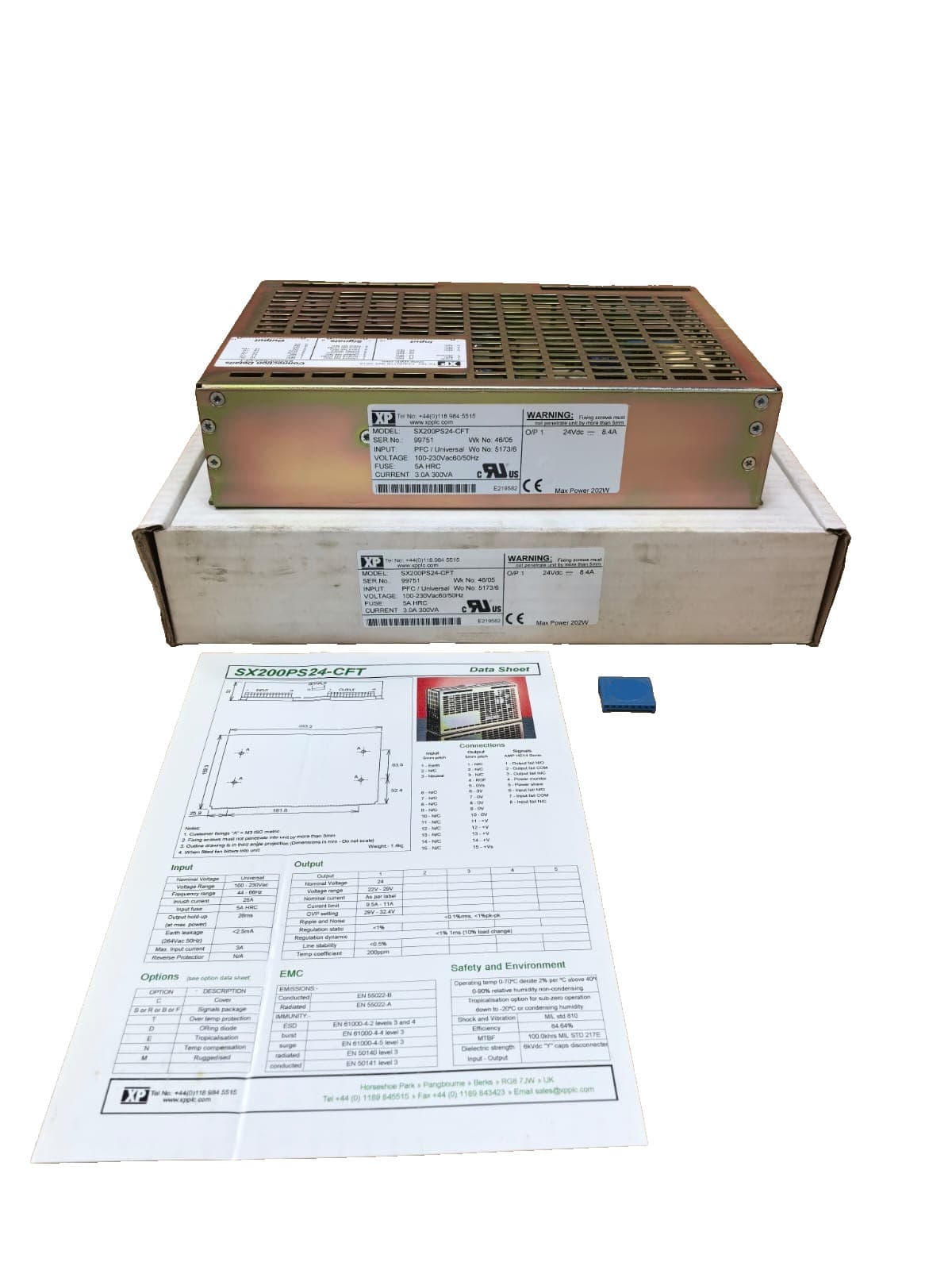 XP SX200PS24-CFT POWER SUPPLY 100-230VAC 60/50HZ