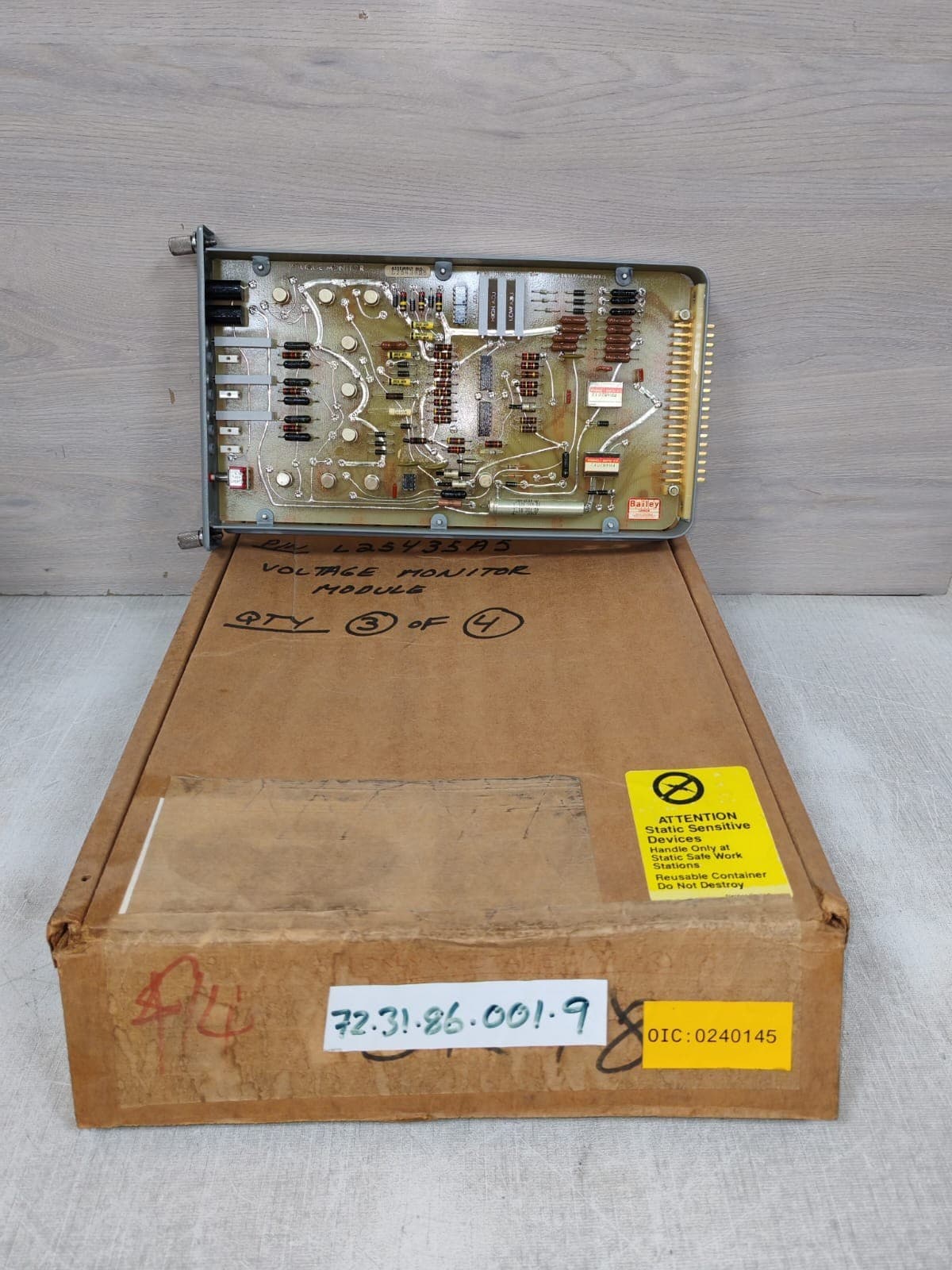 BAILEY CONTROLS L25438D5 VOLTAGE MONITOR