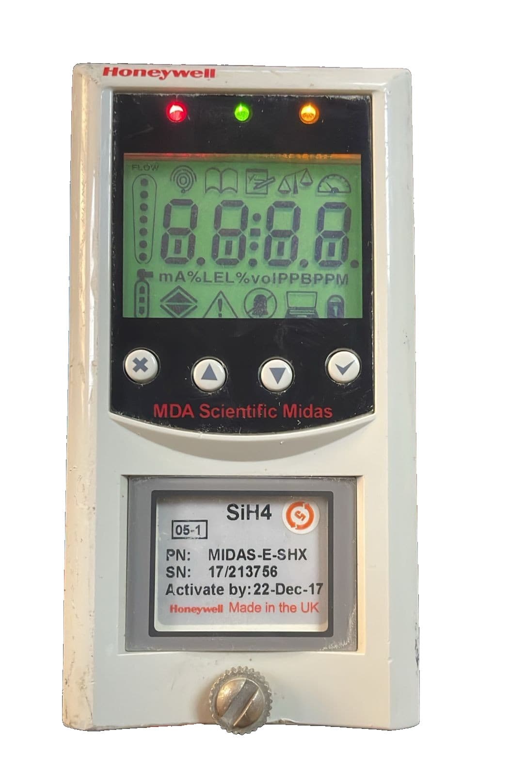 HONEYWELL SiH4 MIDAS-E-SHX GAS DETECTOR