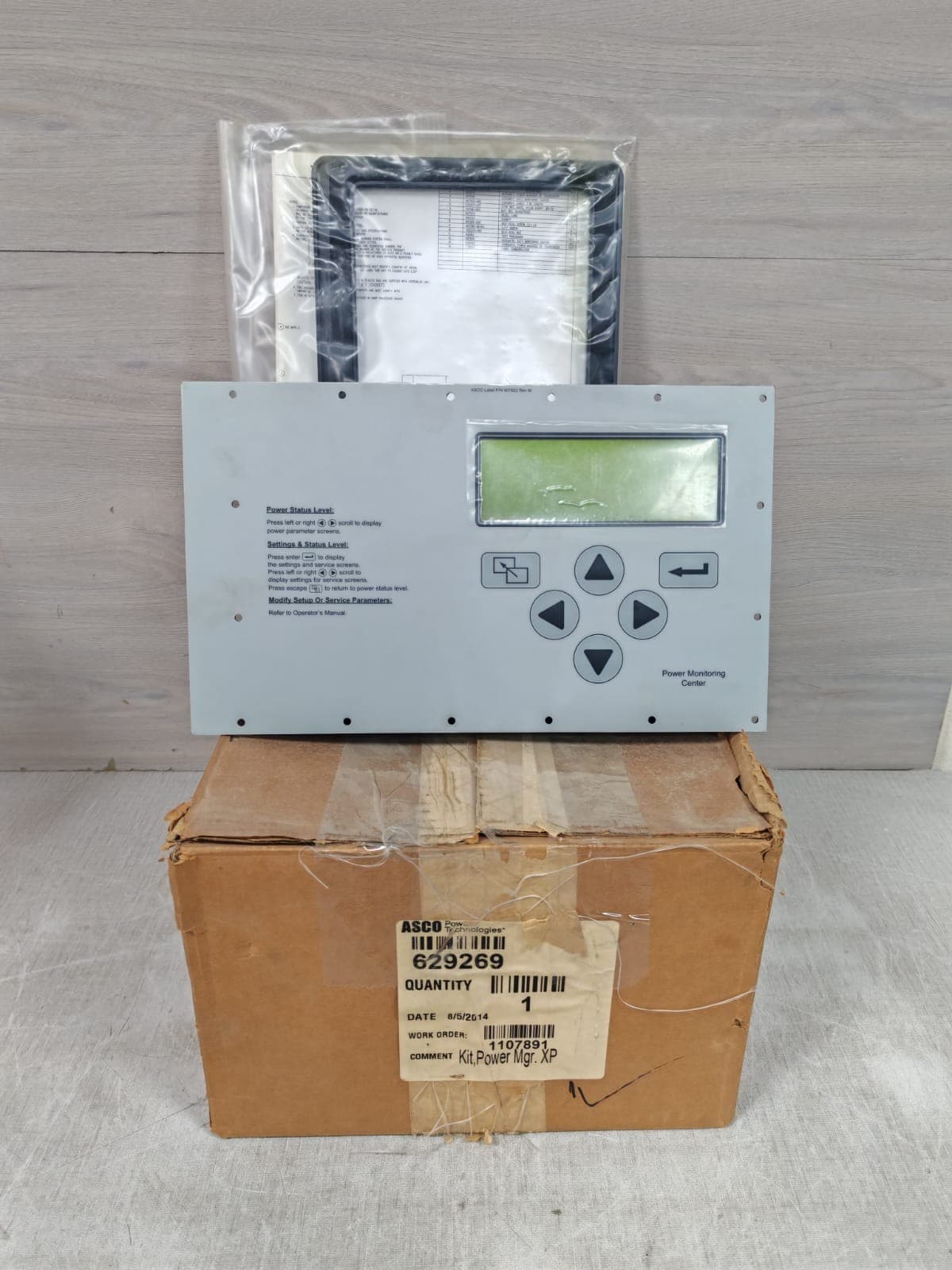 ASCO 5220 SERIES P/N 607622 REV. M POWER MONITORING CENTER