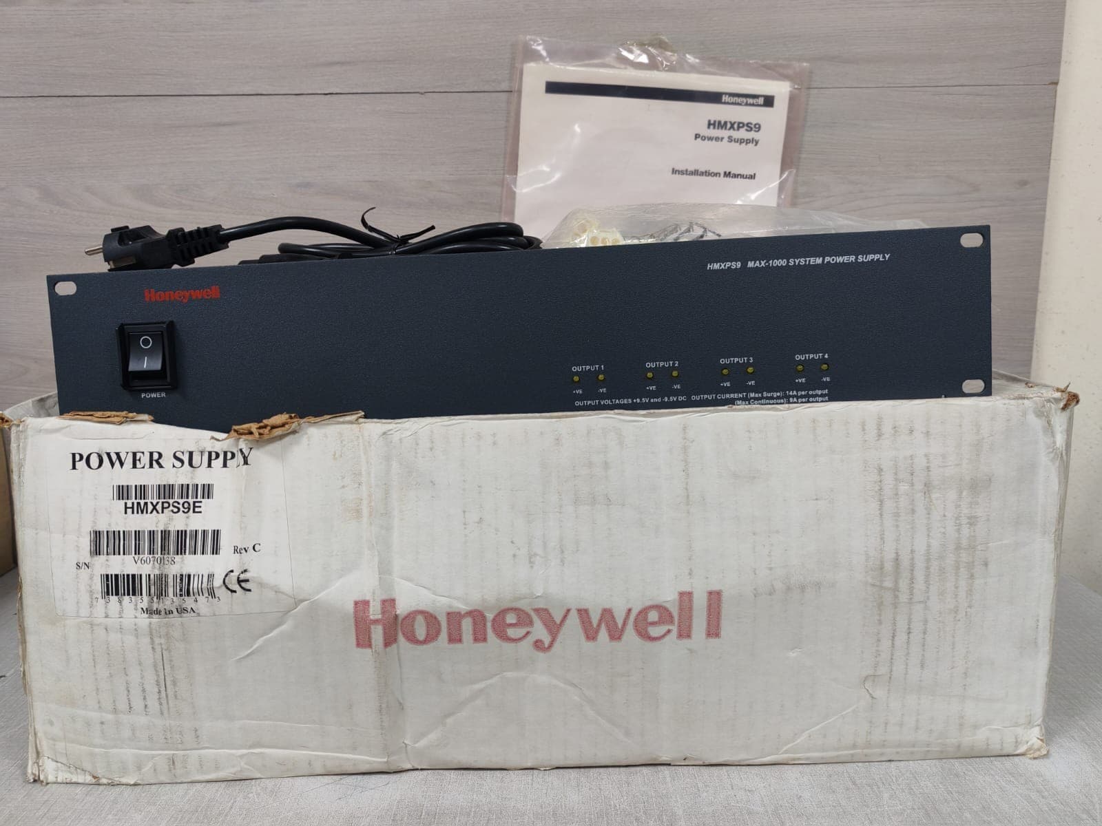 HONEYWELL HMXPS9E / HMXPS9 MAX-1000 4 PORT POWER SUPPLY MODULE