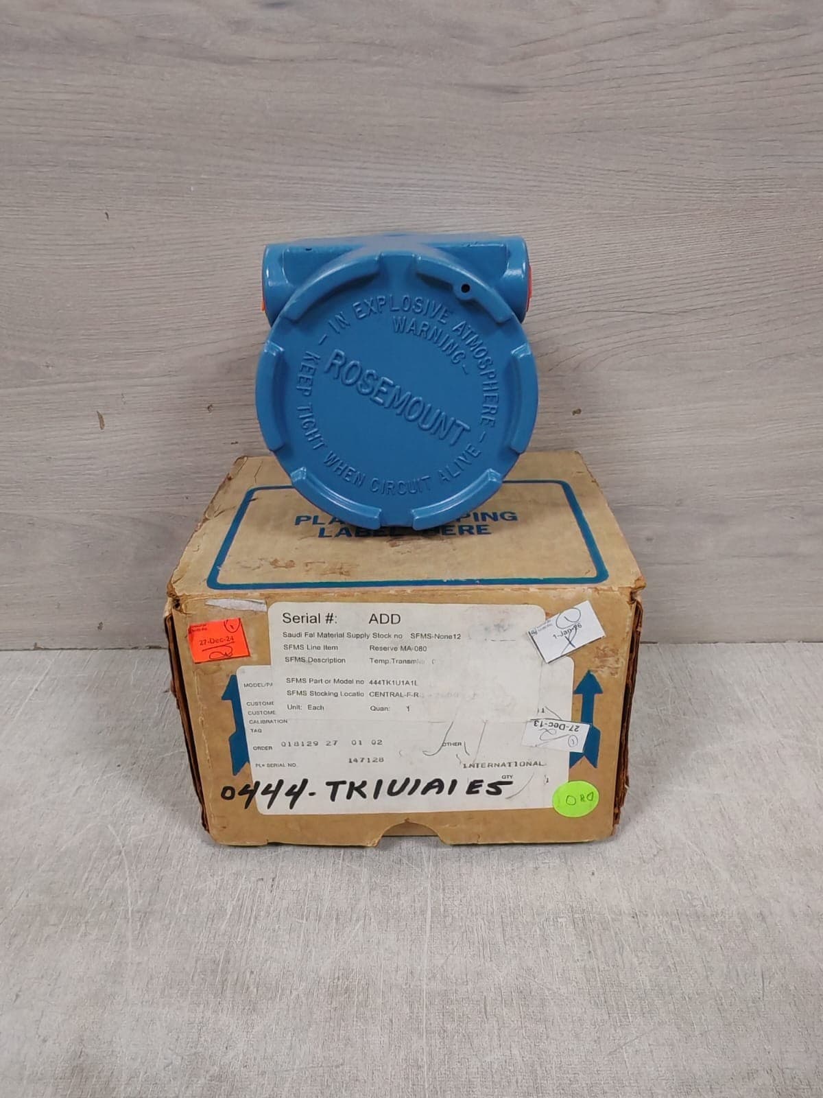ROSEMOUNT 444TK1U1A1E5 TEMPERATURE TRANSMITTER 45VDC