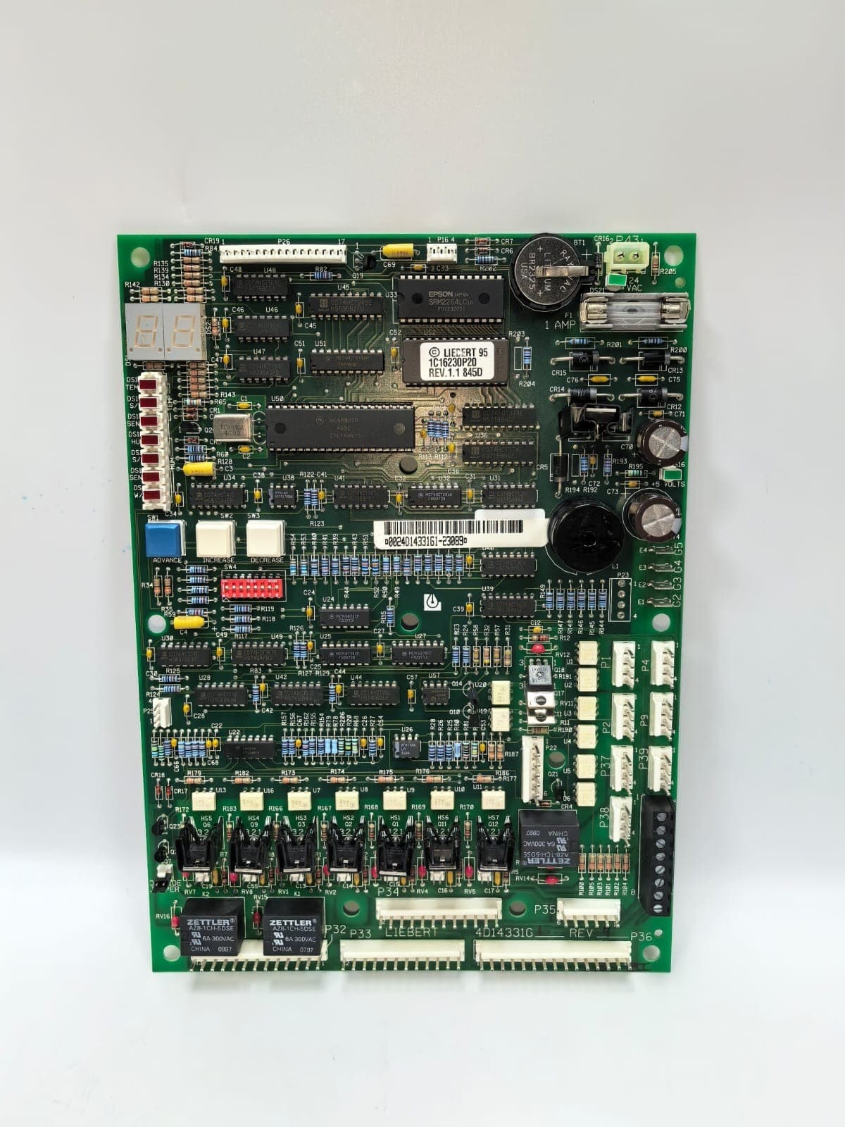 LIEBERT 4D14331G1 REV.9 PCB BOARD