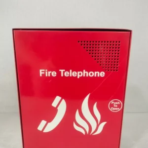 EVC301RPO Fire Telephone Outstation c/w Handset (Push to Open), Stainless Steel - Seller Refurbished