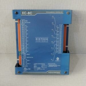 USED DISTECH CONTROLS EC-8C EASYCONTROLS PROGRAMMABLE CONTROLLER CDIP-08CX-01-00