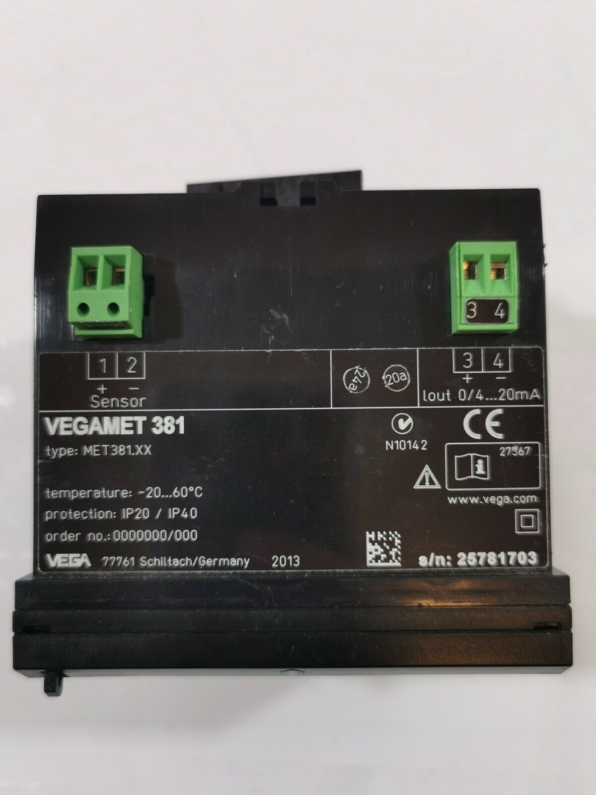USED VEGA VEGAMET 381 MET381.XX CONTROLLER - Orbit Surplus