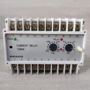 SELCO T2800-05 /T2800-05-00 OVERCURRENT RELAY 480VAC 415VAC -W/ FILTHY BOX / Seller refurbished