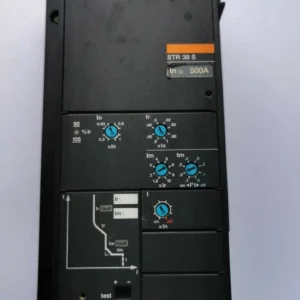 USED MERLIN GERIN STR38S ELECTRIC TRIP CONTROL CIRCUIT BREAKER STR 38 S in=500A