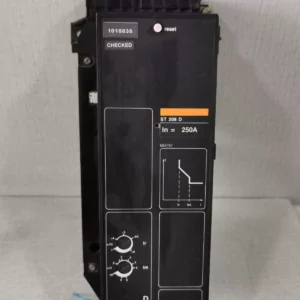 USED  MERLIN GERIN ST208D ELECTRIC TRIP CONTROL CIRCUIT BREAKER ST 208 D IN=250A