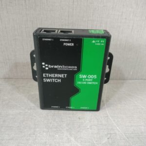 USED Brain Boxes SW-005 5 PORT 10-100 ETHERNET SWITCH