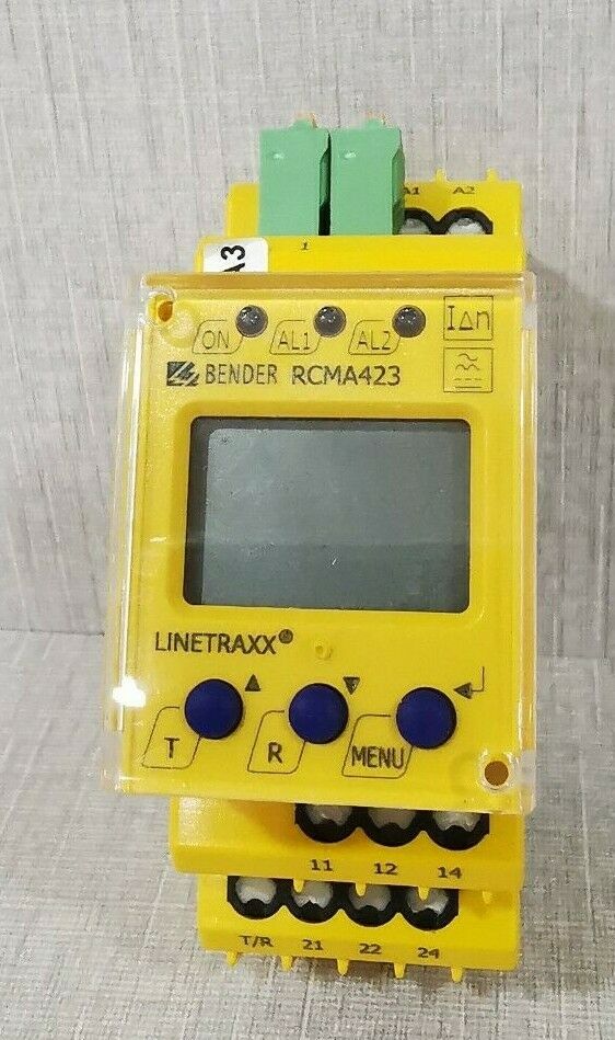 Used BENDER RCMA423 LINETRAXX Residual Current Monitor Orbit Surplus Used BENDER RCMA423 LINETRAXX Residual Current Monitor Orbit Surplus