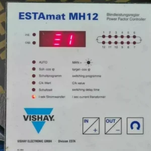 USED ViSHAY Electronic ESTAMAT MH12 Power Factor Controller - TESTED OK